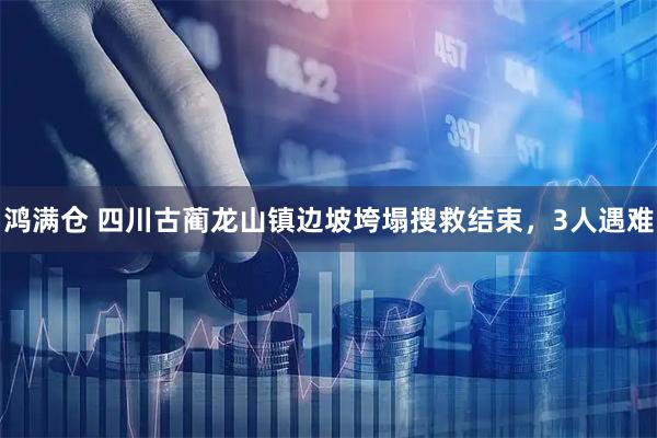 鸿满仓 四川古蔺龙山镇边坡垮塌搜救结束，3人遇难