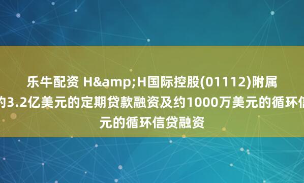 乐牛配资 H&H国际控股(01112)附属获授予约3.2亿美元的定期贷款融资及约1000万美元的循环信贷融资